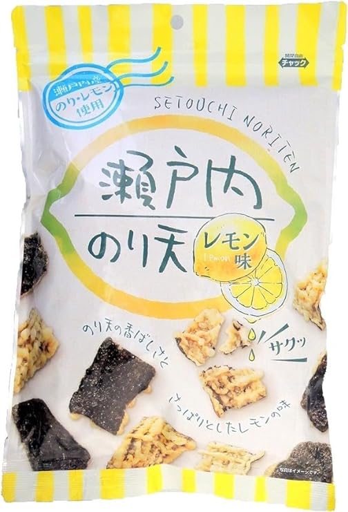 Noriten - Lemon Nori Tempura Setouchi Seaweed - 70g Resealable Bag
