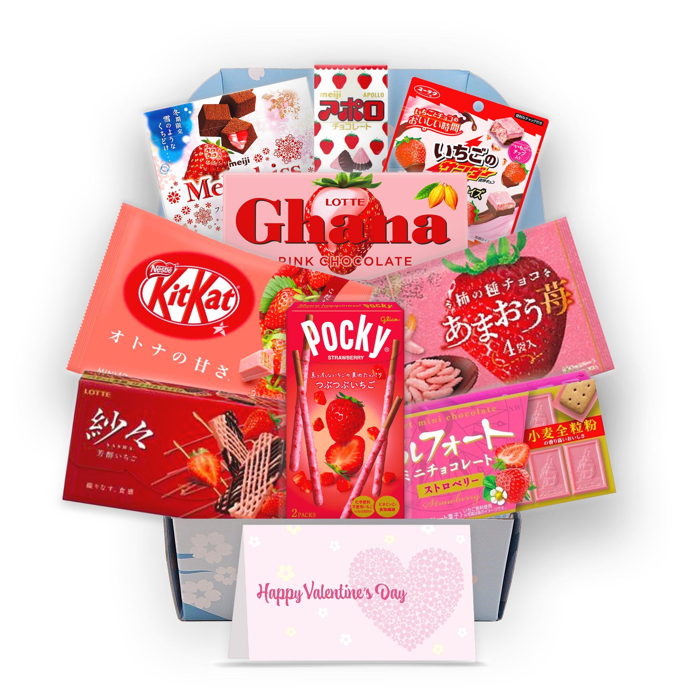 Premium Japanese Strawberry Chocolate Valentines Day Gift Box