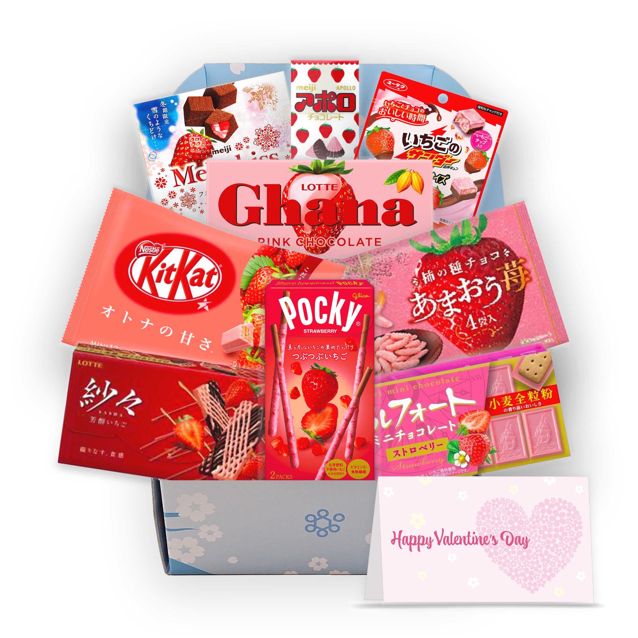 Premium Japanese Strawberry Chocolate Valentines Day Gift Box